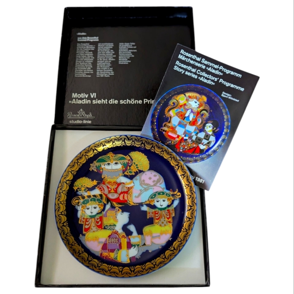 Rosenthal Sammel-Programm Teller Aladin Art Plate #6- Vintage